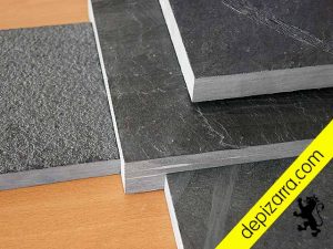 Tratamientos superficiales de la placa de pizarra natural para suelos y revestimientos. Tratamiento pizarra suelo.