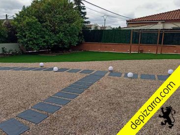 Baldosas de pizarra.