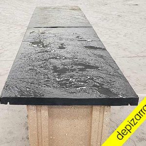 Albardilla de pizarra.