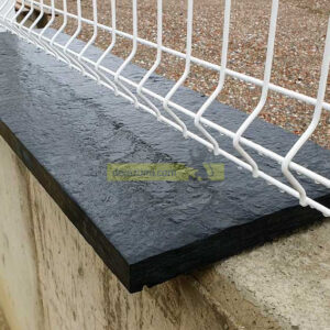 Como cubrir muro exterior. Pizarra relieve.